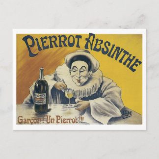Pierrot Absinthe Postcard