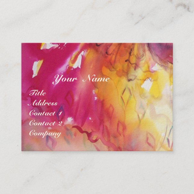 PIERROT AND ARLECCHINA /Music,Decor,Theater Artist Business Card (Front)