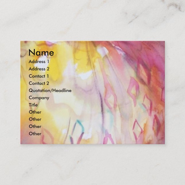 PIERROT AND ARLECCHINA /Music,Decor,Theater Artist Business Card (Front)