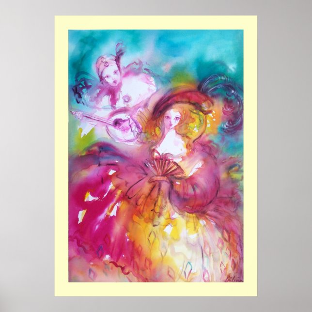 Pierrot and Arlecchina Poster (Front)