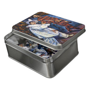 Pierrot and Harlequin, Mardi Gras by Paul Cezanne Jigsaw Puzzle