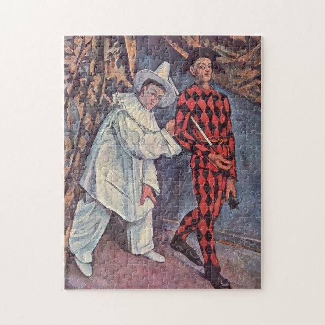 Pierrot and Harlequin Puzzle (Vertical)