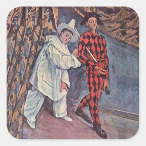 Pierrot and Harlequin Sticker