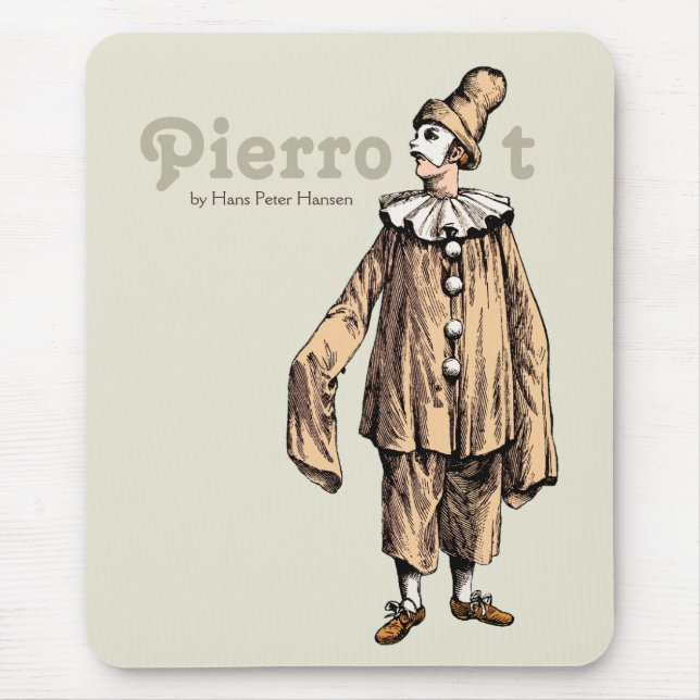 Pierrot by Hans Peter Hansen CC0121 Mouse Pad (Front)
