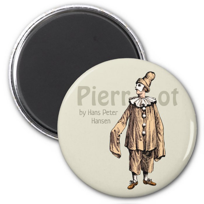 Pierrot by Hans Peter Hansen CC0235 Fridge art Magnet