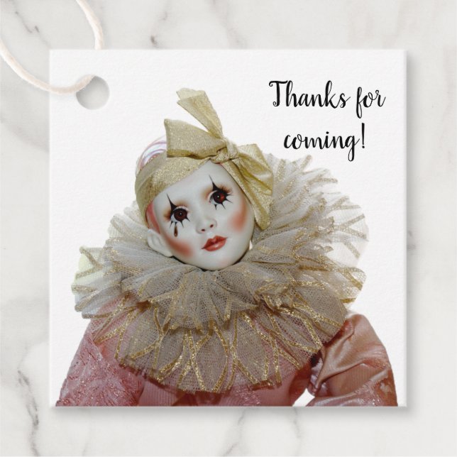 Pierrot Doll Favor Tags (Front)