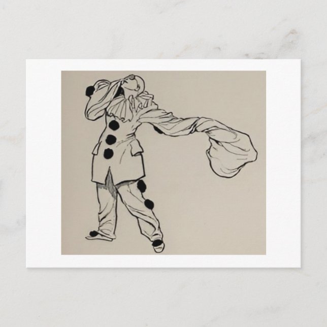 Pierrot Postcard (Front)