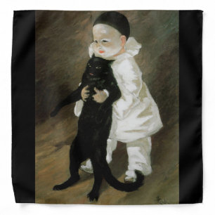 Pierrot with Cat, Alexandre Steinlen Bandana