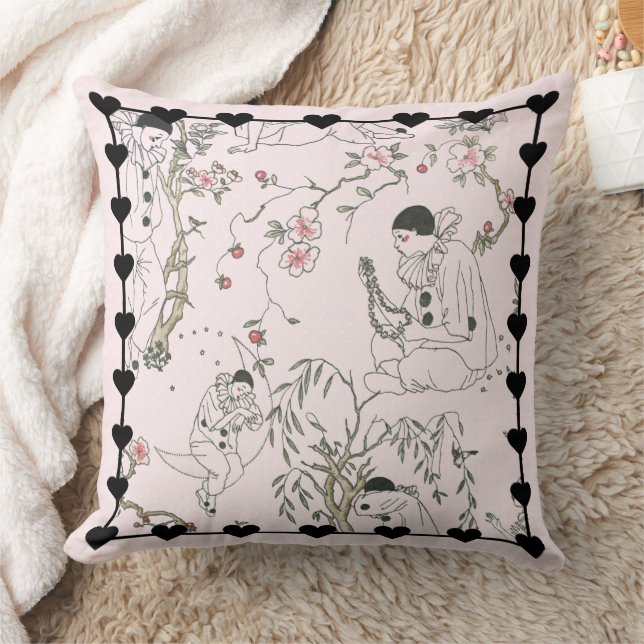 Pierrot's Dream Throw Pillow (Blanket)