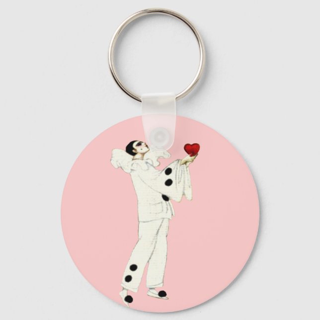 Pierrot's Love Keychain (Front)