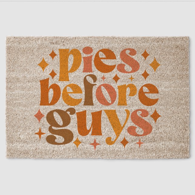 Pies Before Guys Fiber Doormat (Front)