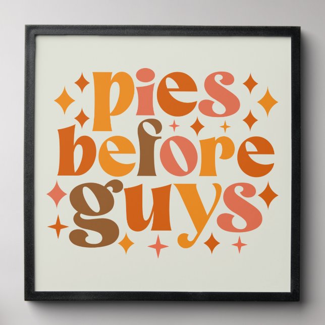 Pies Before Guys Peel And Stick Photo Tile (Front Set)