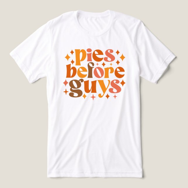 Pies Before Guys Tri-Blend Shirt (Design Front)