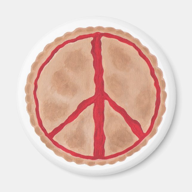 Pies for peace, cherry peace pie magnets (Front)