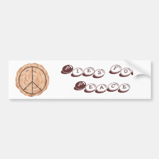 Pies for Peace meringue peace pie bumper stickers