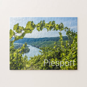Piesport Moselle Grapes Vintage Vines Souvenir Jigsaw Puzzle