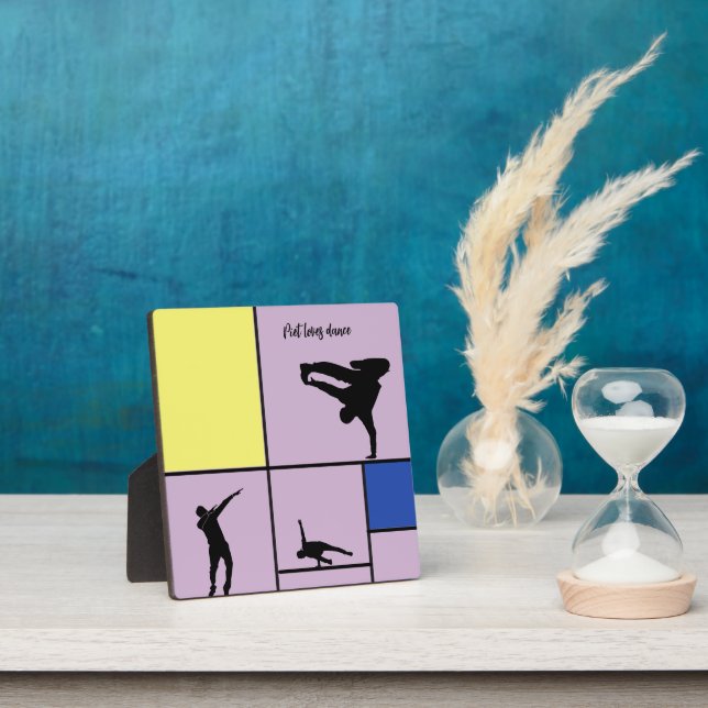 Piet Loves Dance Mondrian Street Hiphop Style Plaque (Insitu)