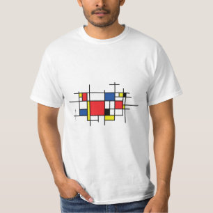 Piet Mondriaan, Abstract modern art T-Shirt