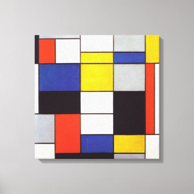 PIET MONDRIAAN - Composition A 1923 Canvas Print (Front)