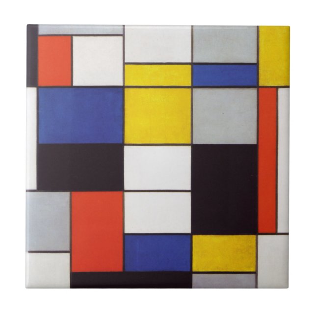 PIET MONDRIAAN - Composition A 1923 Tile (Front)