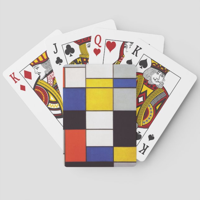 PIET MONDRIAAN - Compositon A 1923 Poker Cards (Back)