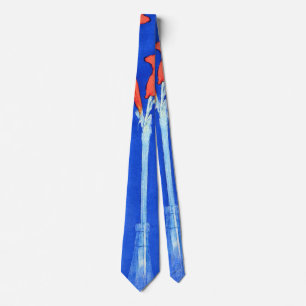 Piet Mondrian - Amaryllis Fine Art Flower Painting Neck Tie