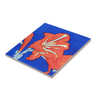 Piet Mondrian - Amaryllis Fine Art Flower Painting Tile | Zazzle