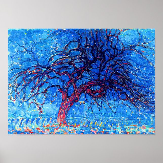 Piet Mondrian - Avond (Evening) The Red Tree Poster (Front)