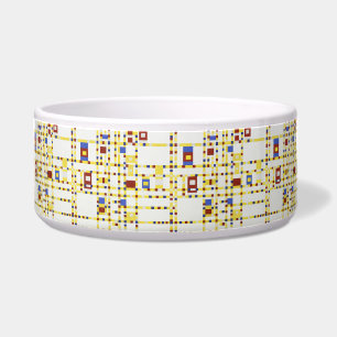 Piet Mondrian Broadway Boogie Woogie Abstract Art Bowl