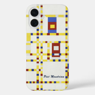 Piet Mondrian Broadway Boogie Woogie Abstract Art iPhone 16 Case