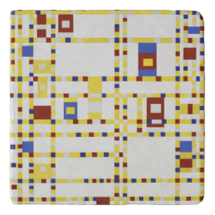 Piet Mondrian Broadway Boogie Woogie Abstract Art Trivet