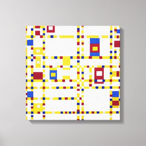 Piet Mondrian Broadway Boogie Woogie Canvas Print