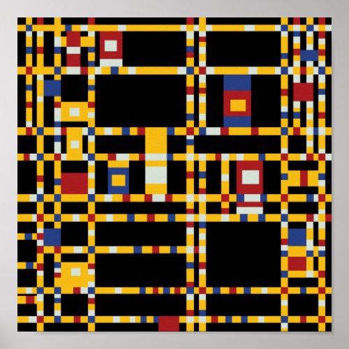 Piet Mondrian _ Broadway Boogie Woogie Modern Art Poster