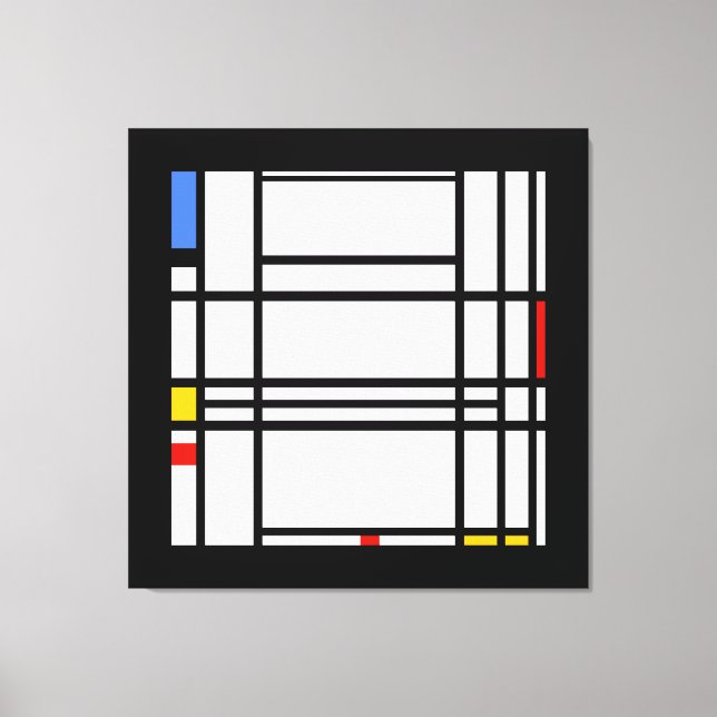 Piet Mondrian, Composition 10 Canvas Print (Front)