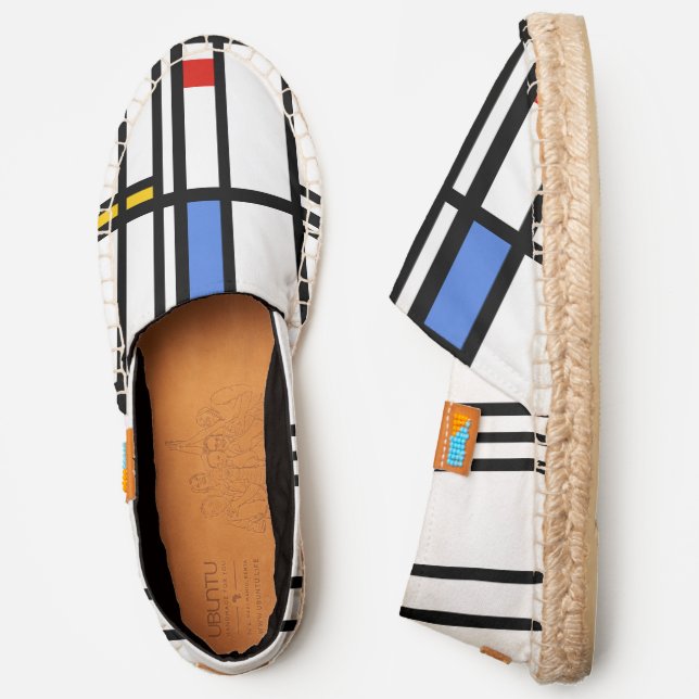 Piet Mondrian, Composition 10 Espadrilles (Side)