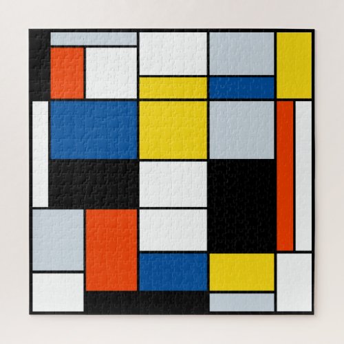 Piet Mondrian Composition A _ Abstract Modern Art Jigsaw Puzzle