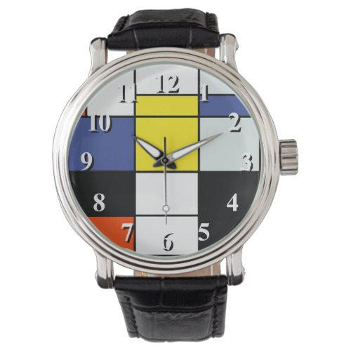 Piet Mondrian Composition A _ Abstract Modern Art Watch