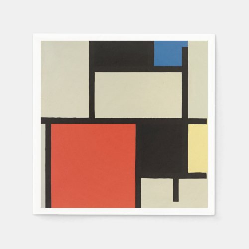 Piet Mondrian Composition Abstract Painting Napkins