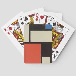 Piet Mondrian Composition Abstract Painting Poker Cards