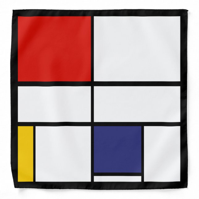 Piet Mondrian, Composition C Bandana (Front)