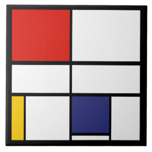 Piet Mondrian, Composition C Ceramic Tile