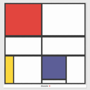 Piet Mondrian, Composition C Sticker