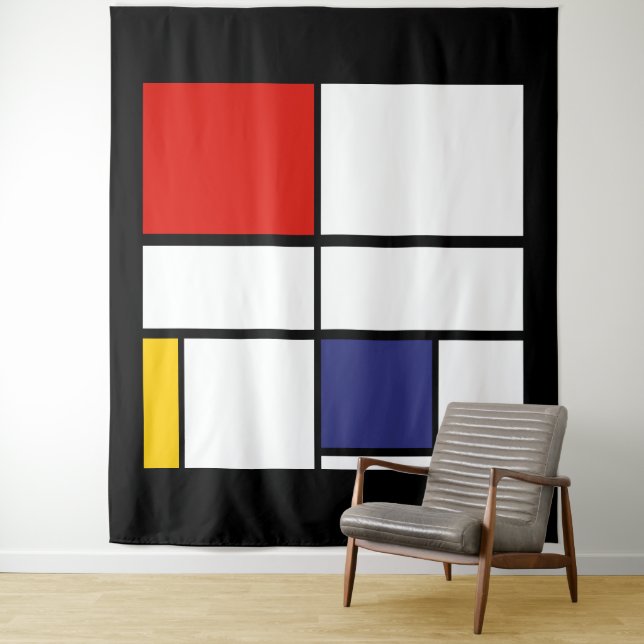 Piet Mondrian, Composition C Tapestry (In Situ)