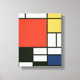 Piet Mondrian - Composition Canvas Print