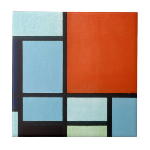 Piet Mondrian Composition Ceramic Tile