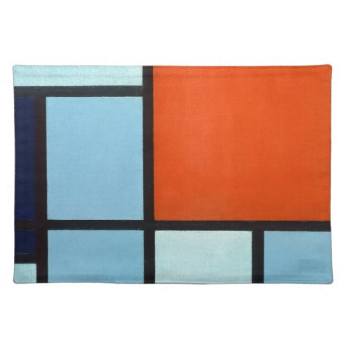 Piet Mondrian Composition Cloth Placemat