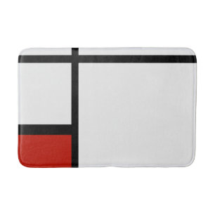 Piet Mondrian - Composition Geometric Abstract Bath Mat