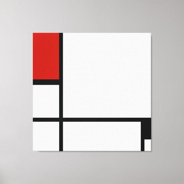 Piet Mondrian - Composition Geometric Abstract Canvas Print (Front)