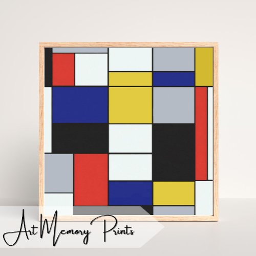Piet Mondrian _ Composition Geometric Abstract Poster