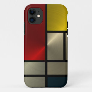 Piet Mondrian Composition (Goldl) iPhone 11 Case